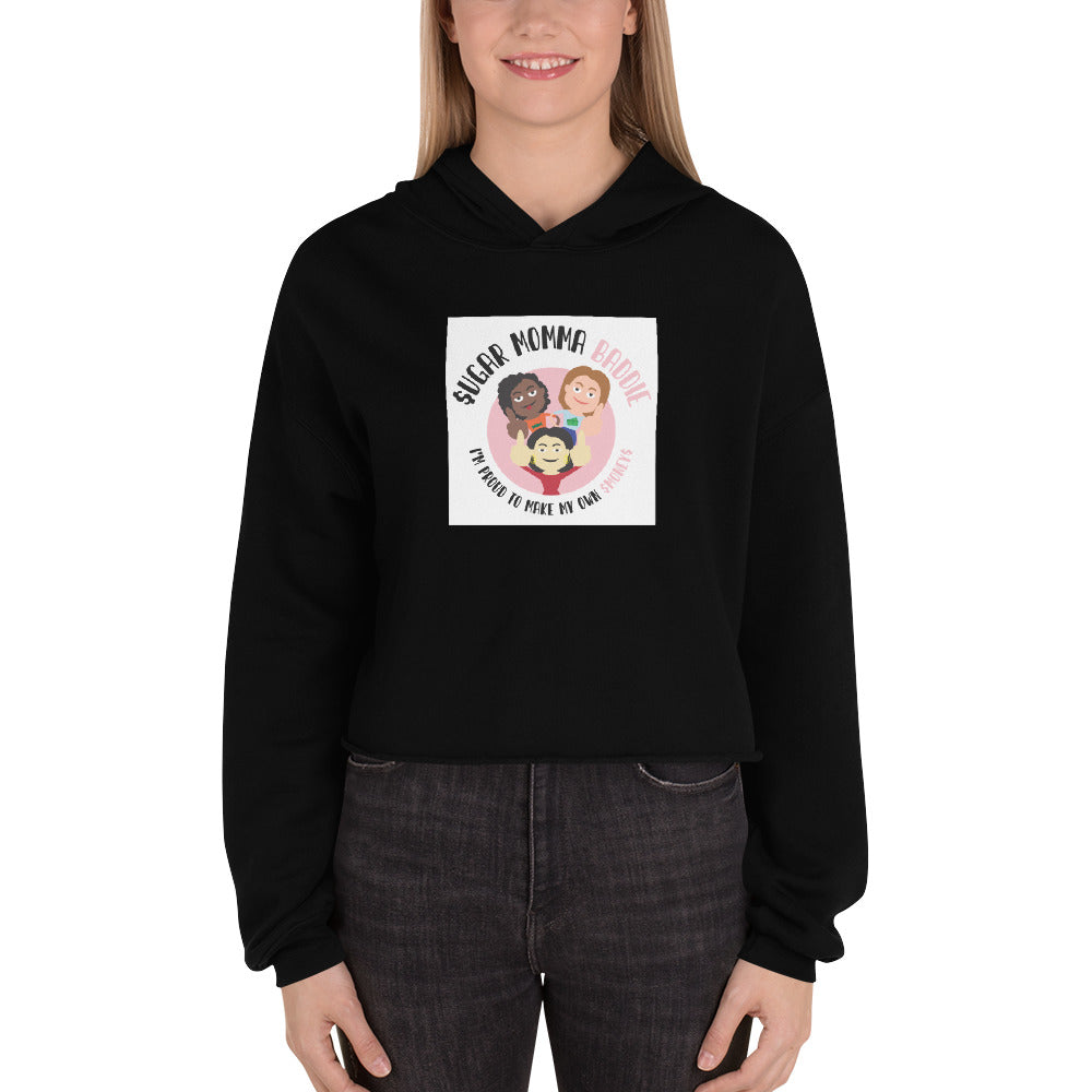 "Feisty Lady Trio" Crop Hoodie