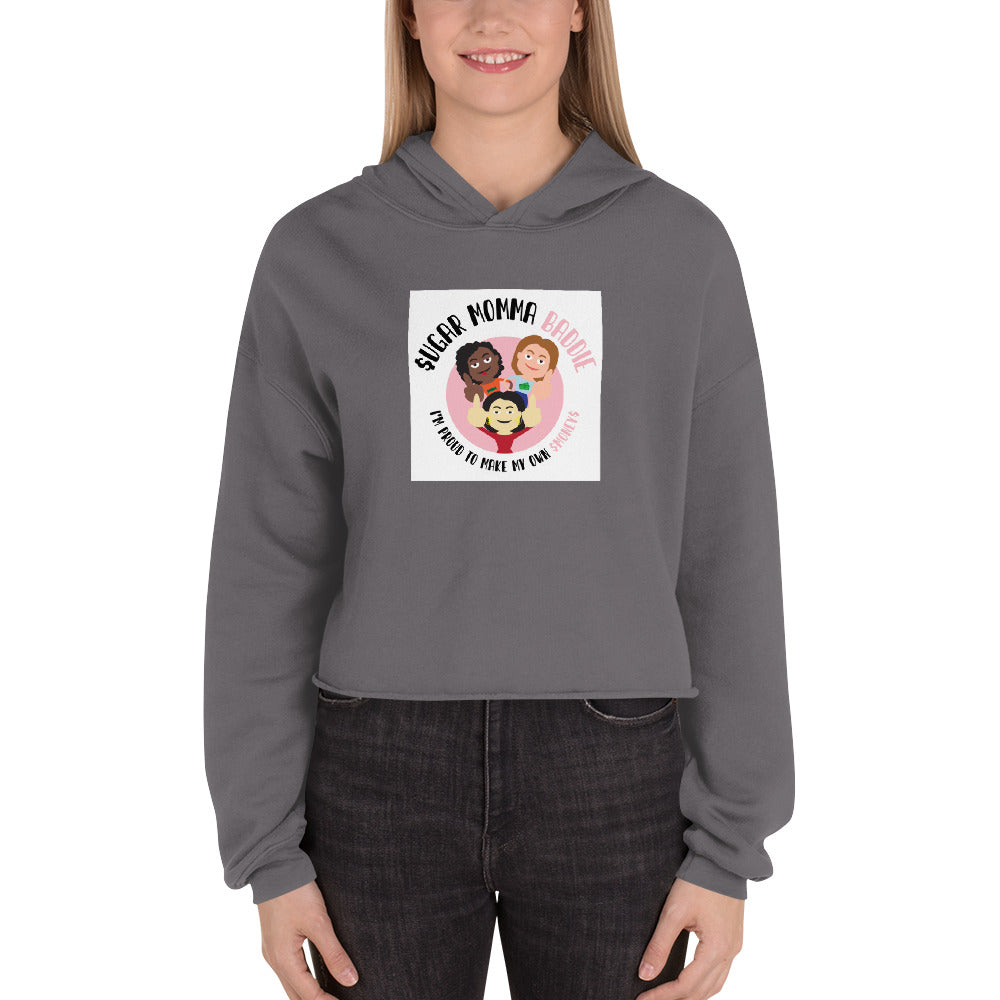 "Feisty Lady Trio" Crop Hoodie