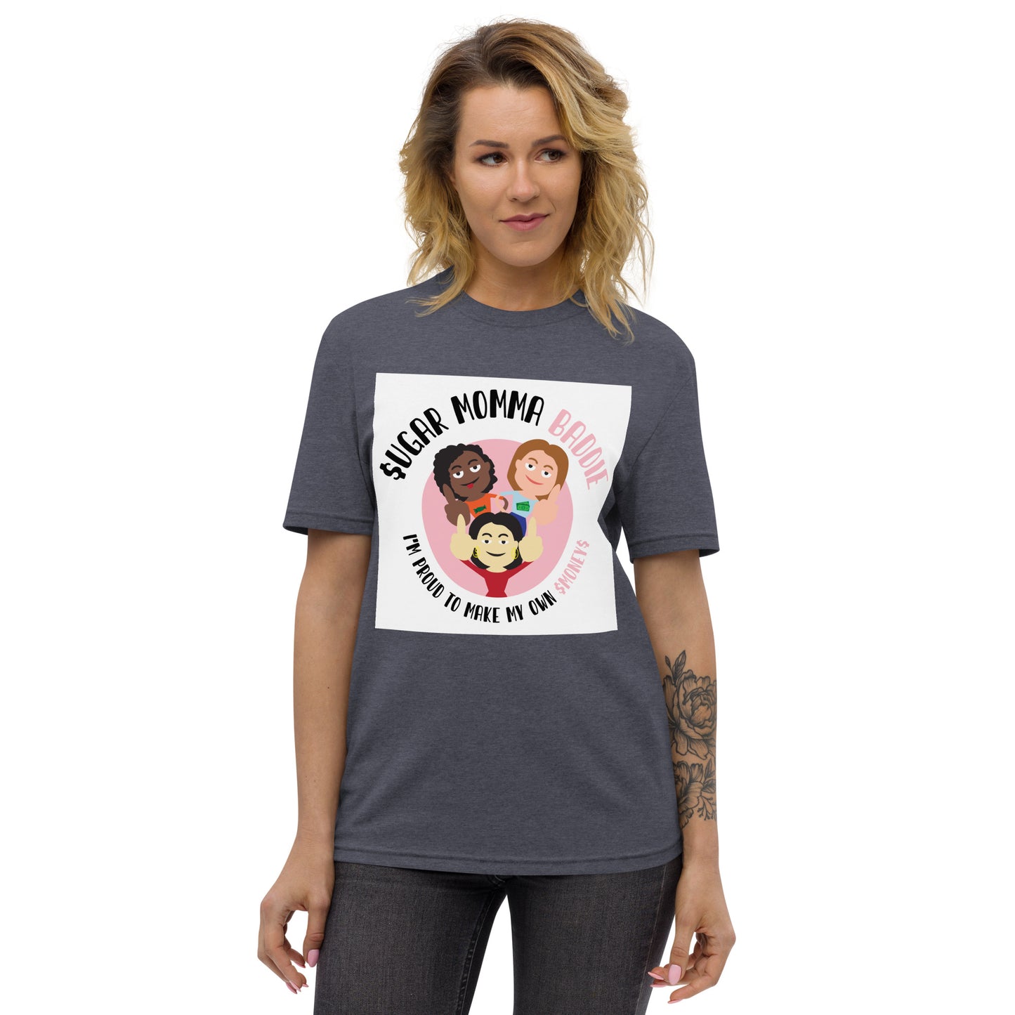 "Feisty Lady Trio" Unisex recycled t-shirt